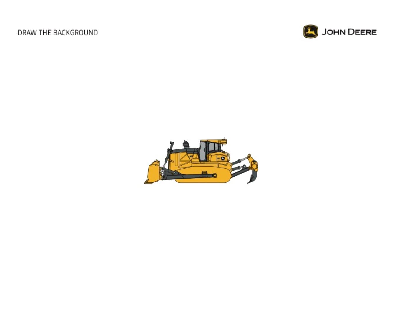 Line art of a John&nbsp;Deere Dozer