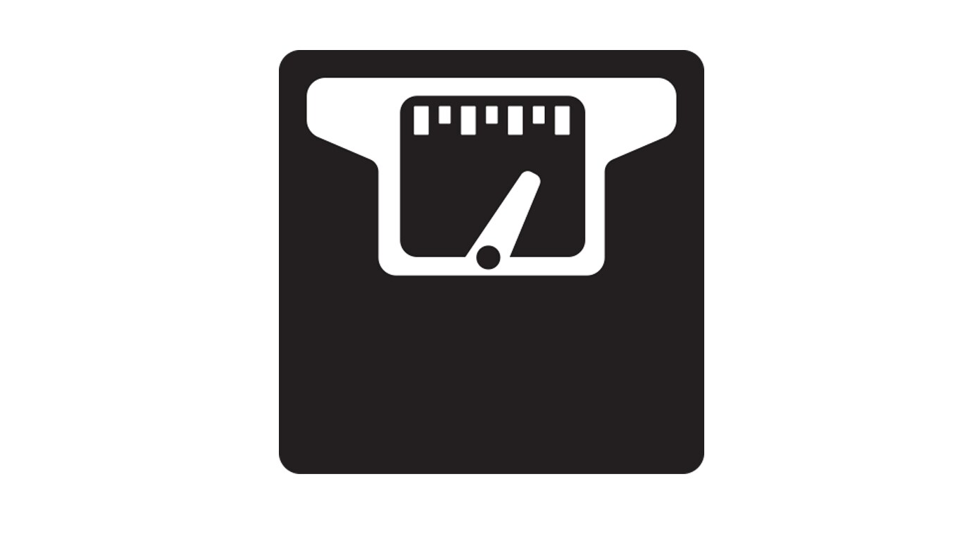 payload weighing scale icon
