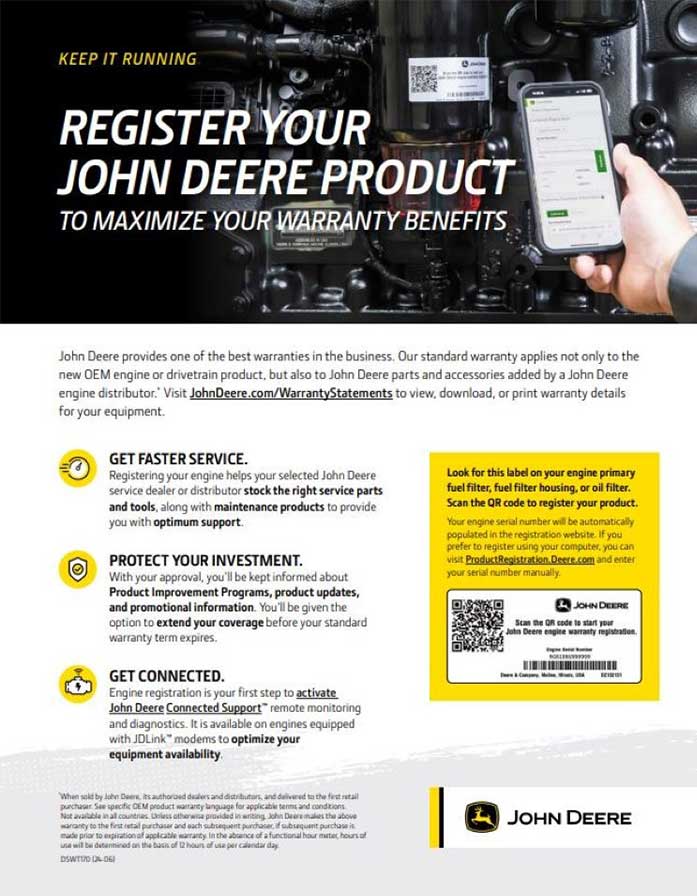 Engine registraion flyer brochure image