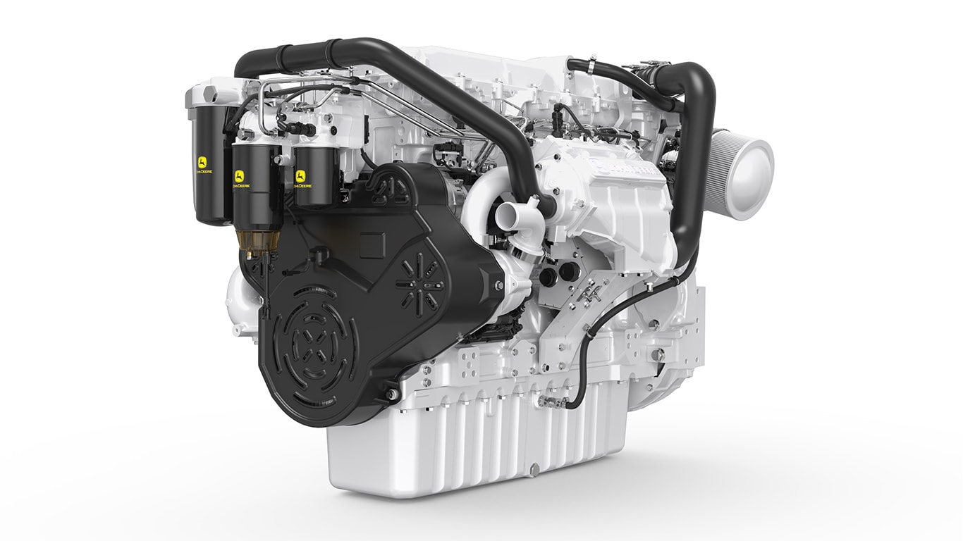 JD14X engine on white background