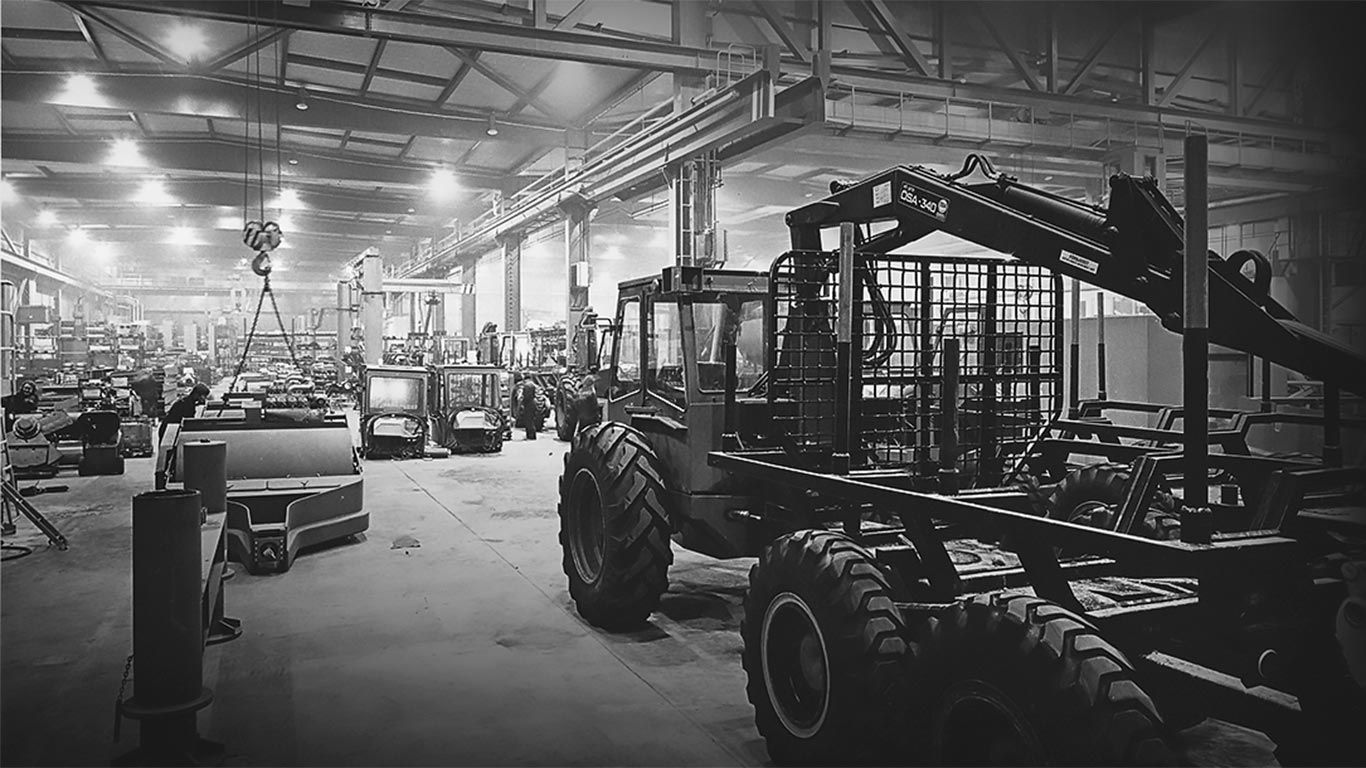 Joensuu factory production line in the 1970s.