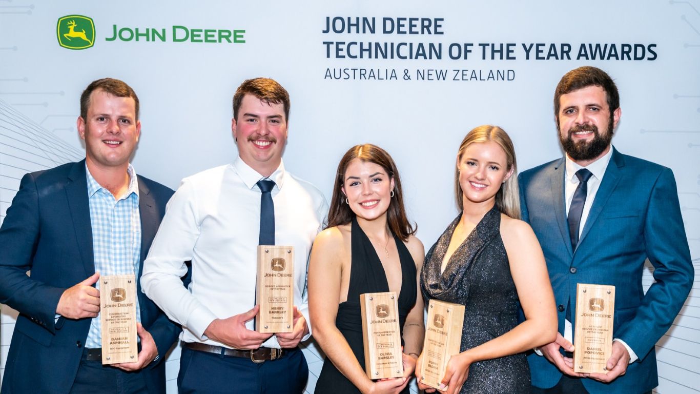 The 2025 John Deere Technician of the Year Award Australian Winners.