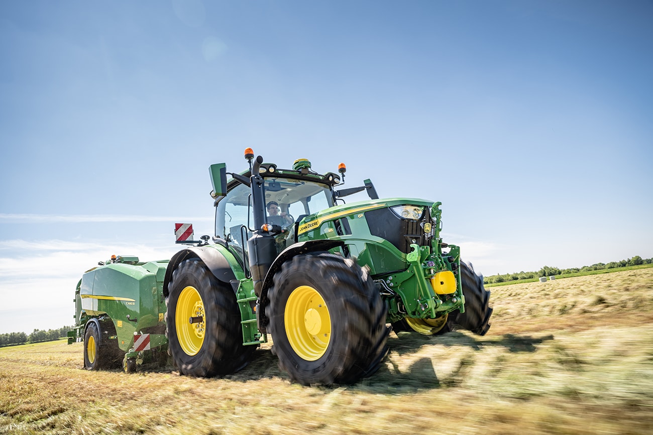 6r Tractor in a field