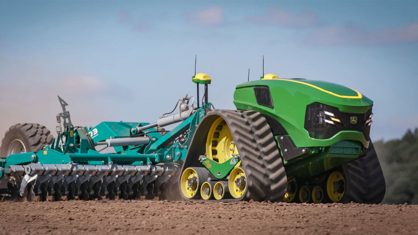 Photograph of modern John Deere equipment