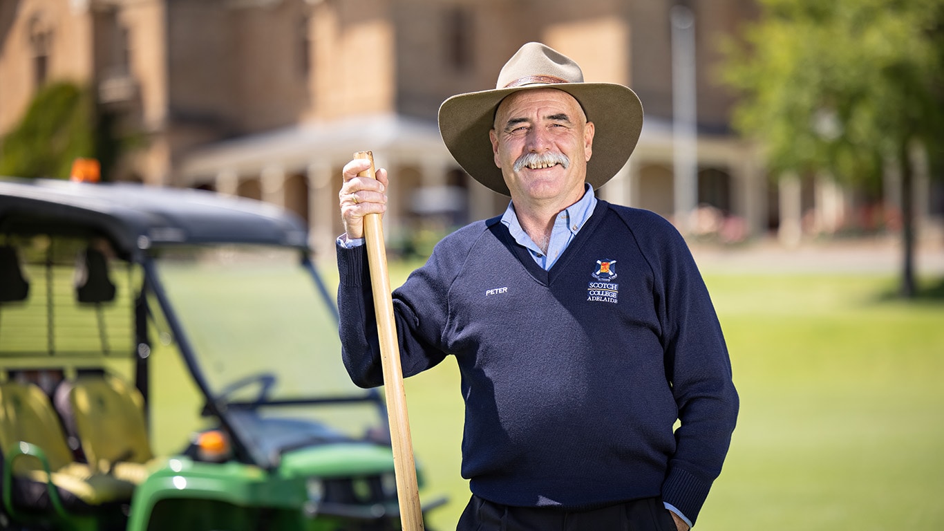 Scotch College Adelaide Grounds and Horticulture Manager Peter Harfield