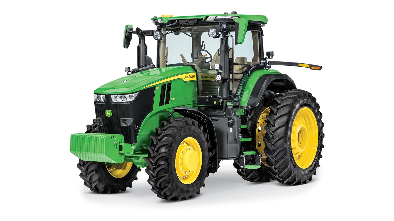 New 7R 270 Tractor displayed at an angle