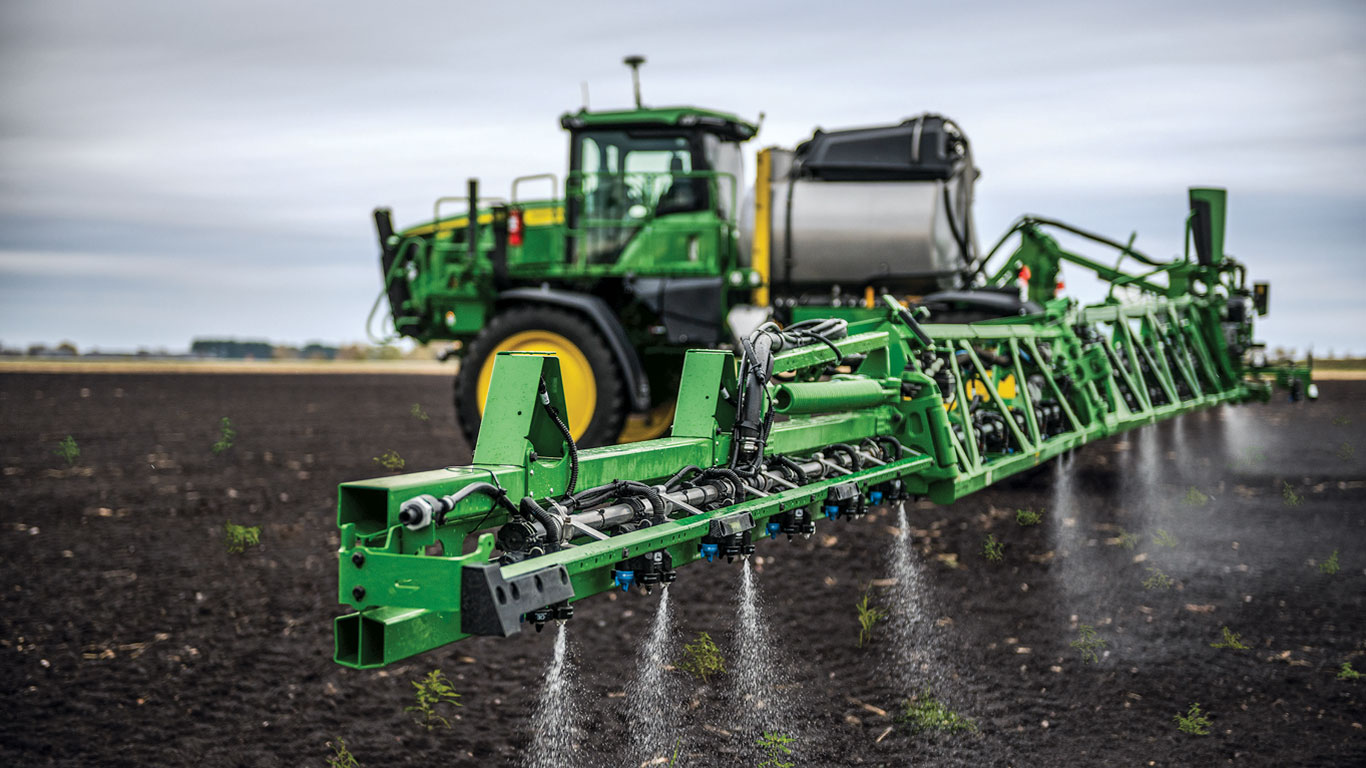 See & Spray Select technology being used in a field
