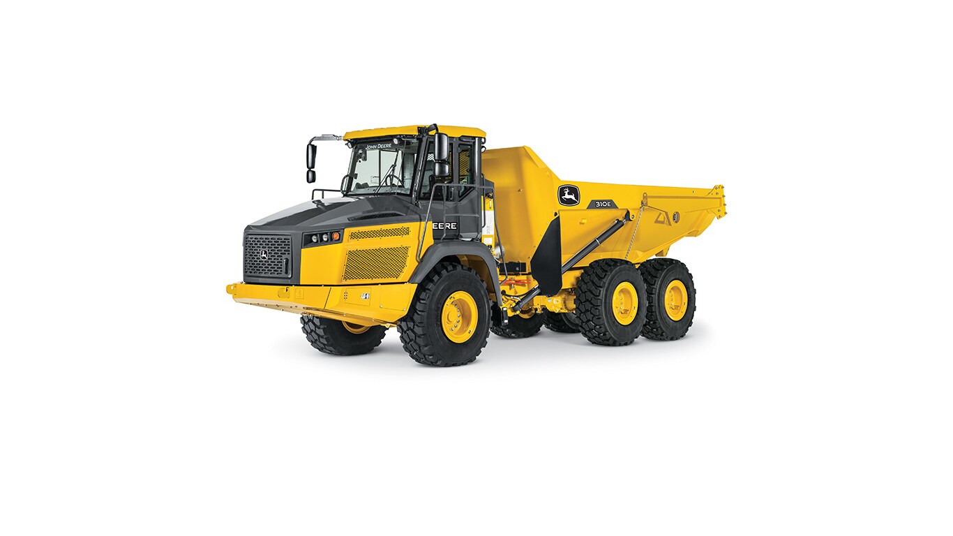 310E Articulated Dump Truck on a white background
