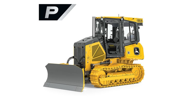 450 P-Tier Dozer on white background