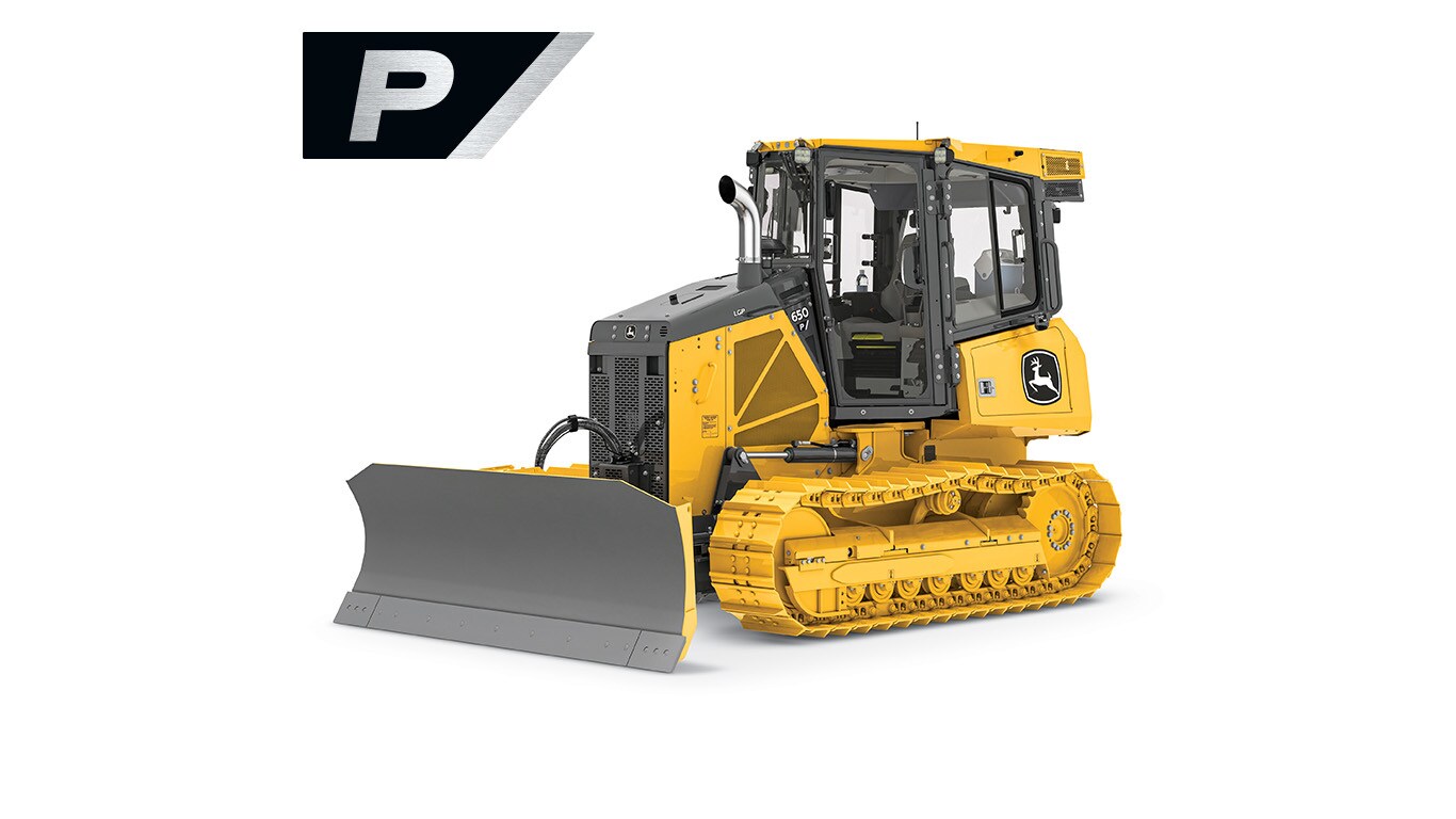 650 P-Tier Dozer on white background