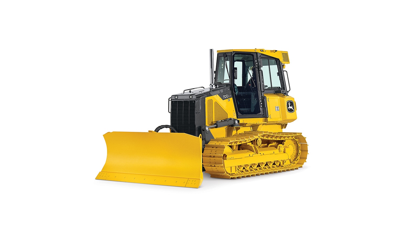 700J-II Dozer on white background