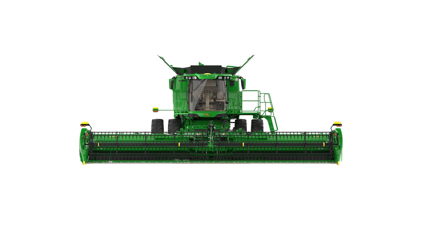 Front view of S7 700 Combine on a white background