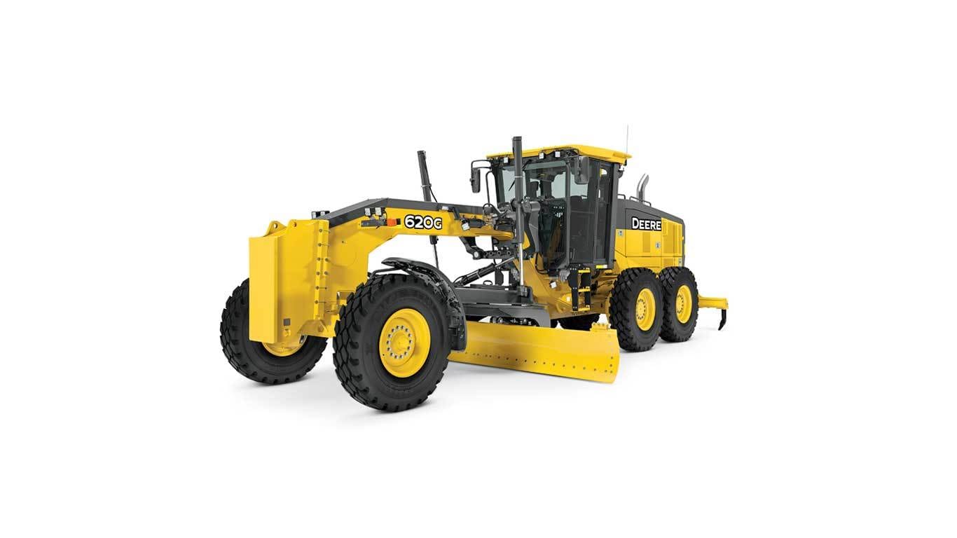 620G Motor Grader on white background