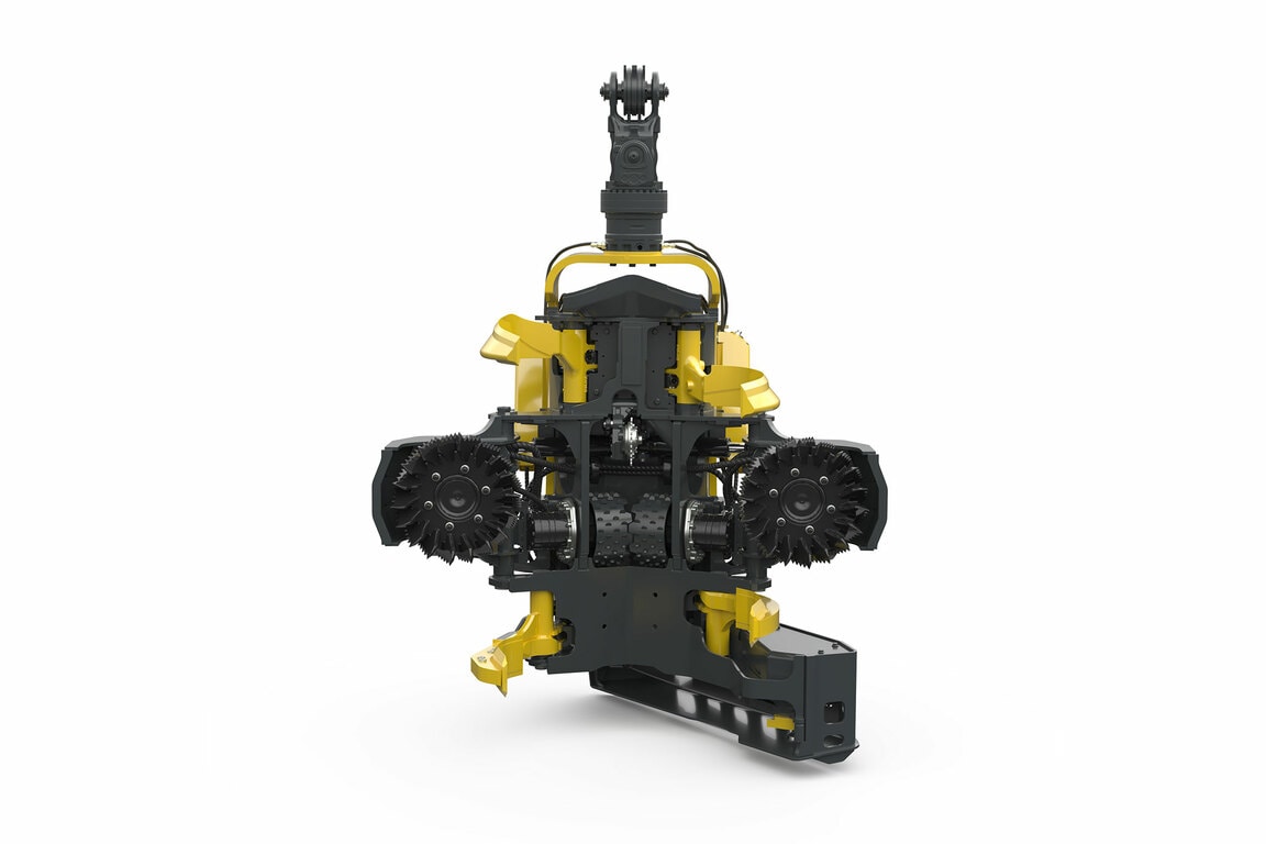 H427 harvesting head front