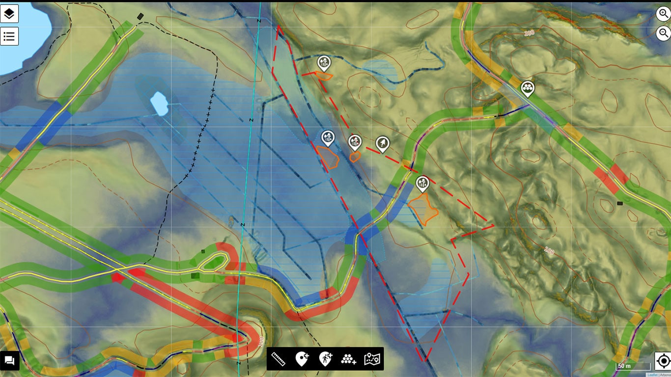 TimberMatic Maps map layer