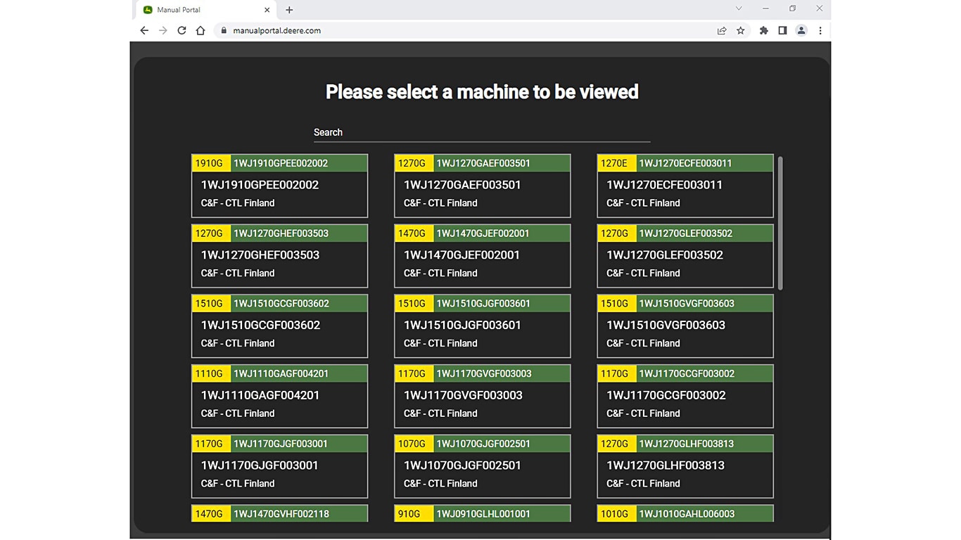 List of machines