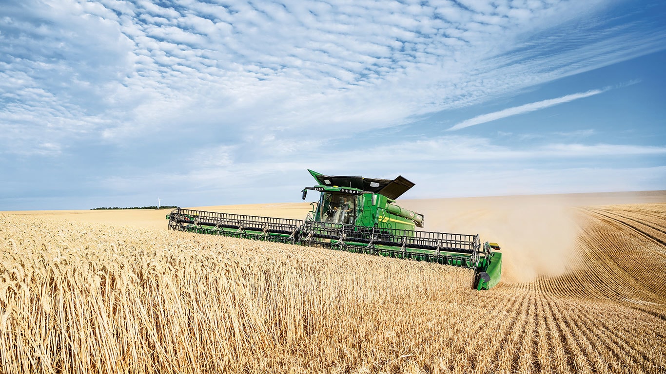 image of hd series combine in a field