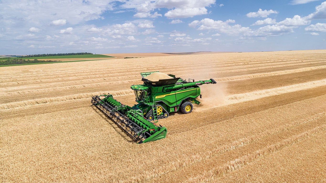 image of hd series combine in a field