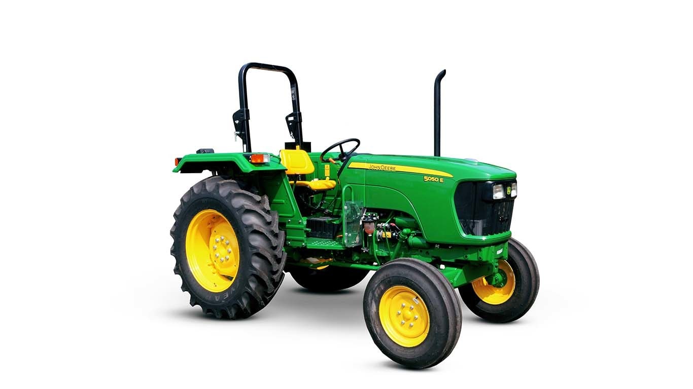 image of 5050E tractor in a studio