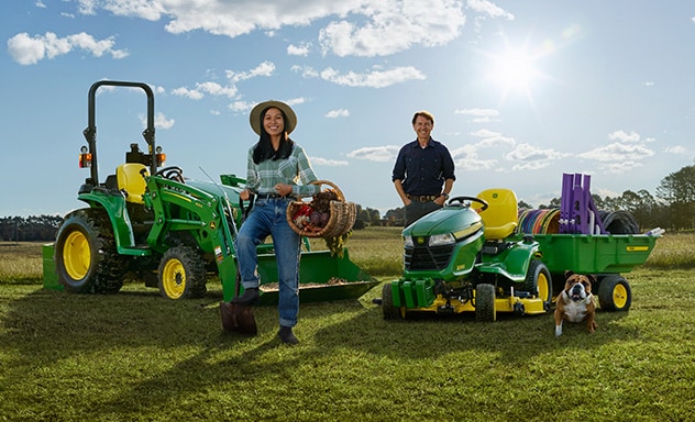 Dream It Deere It mowing on a John Deere mower