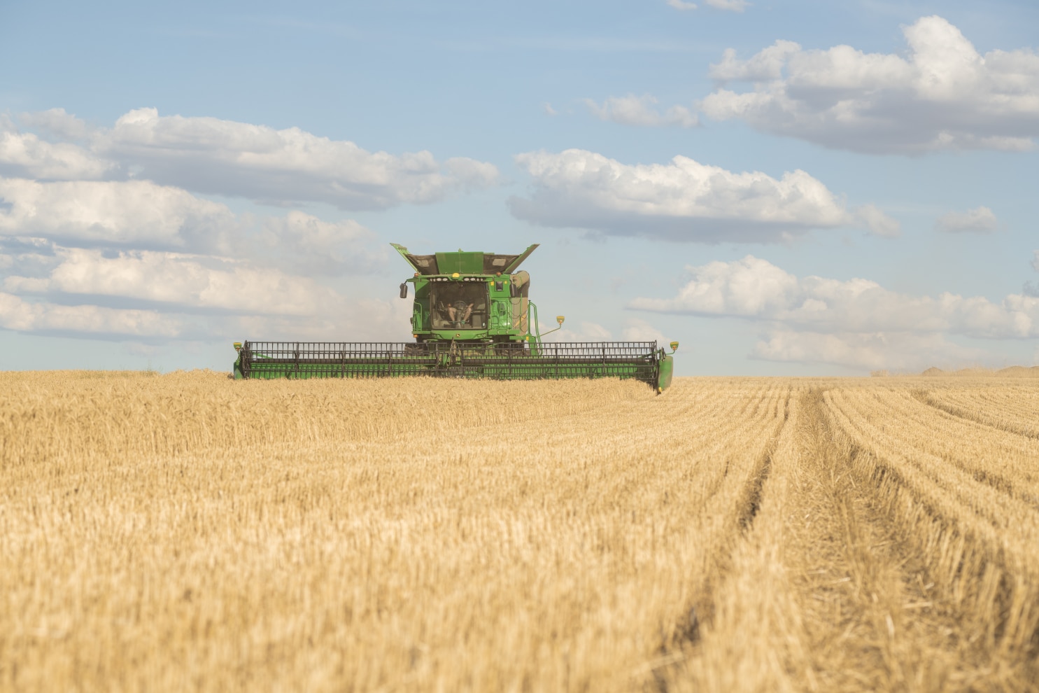 S700 harvester in action