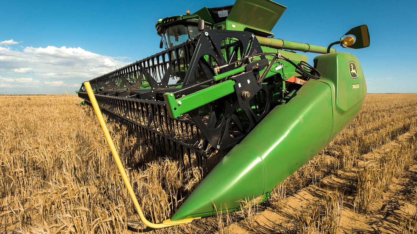 Draper platform attachment for combine harvester