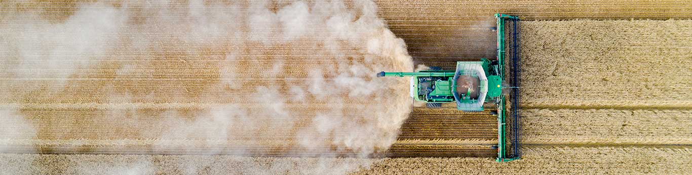drone shot of redekop in the field