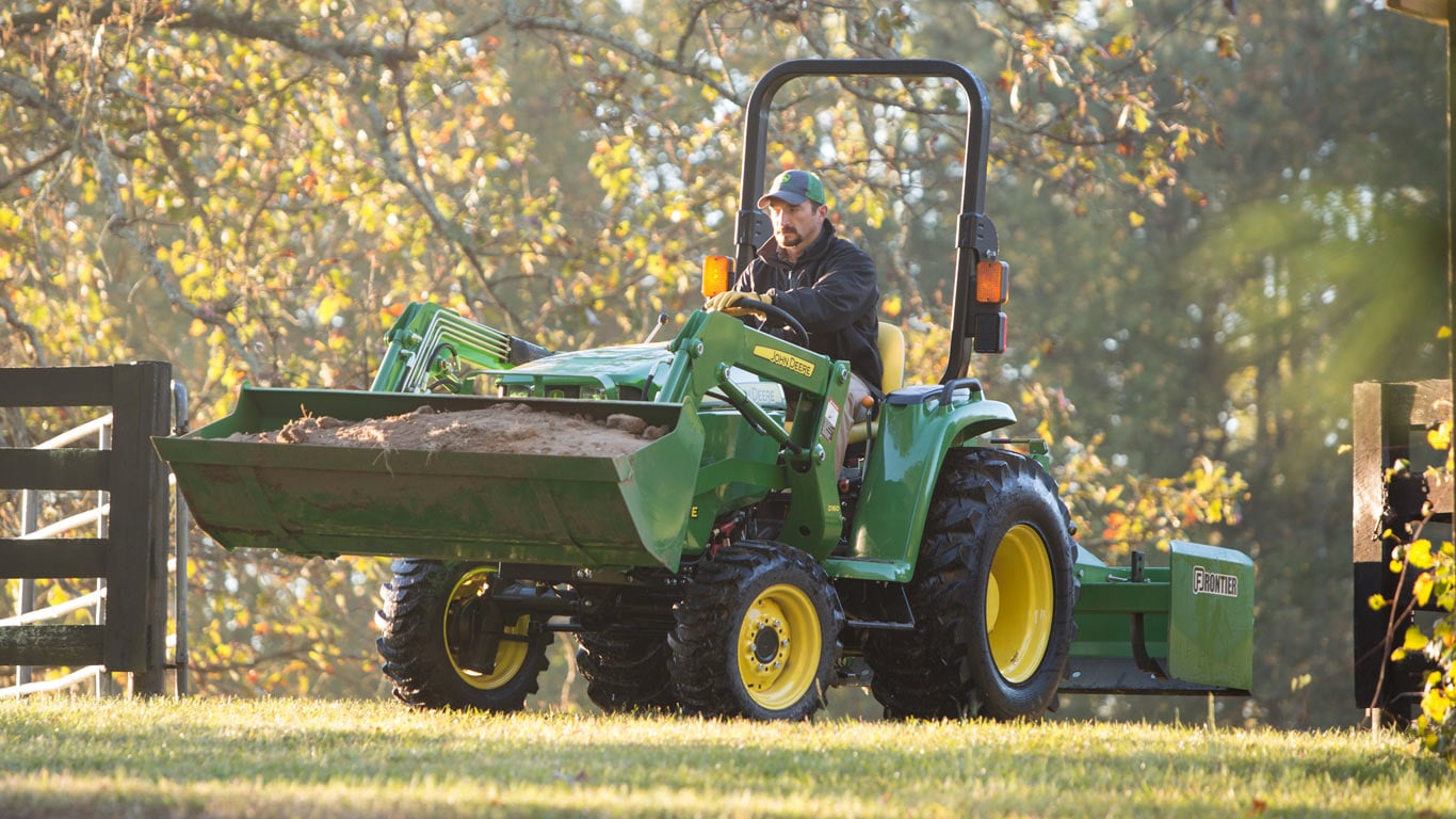 tractor with front end loader attached