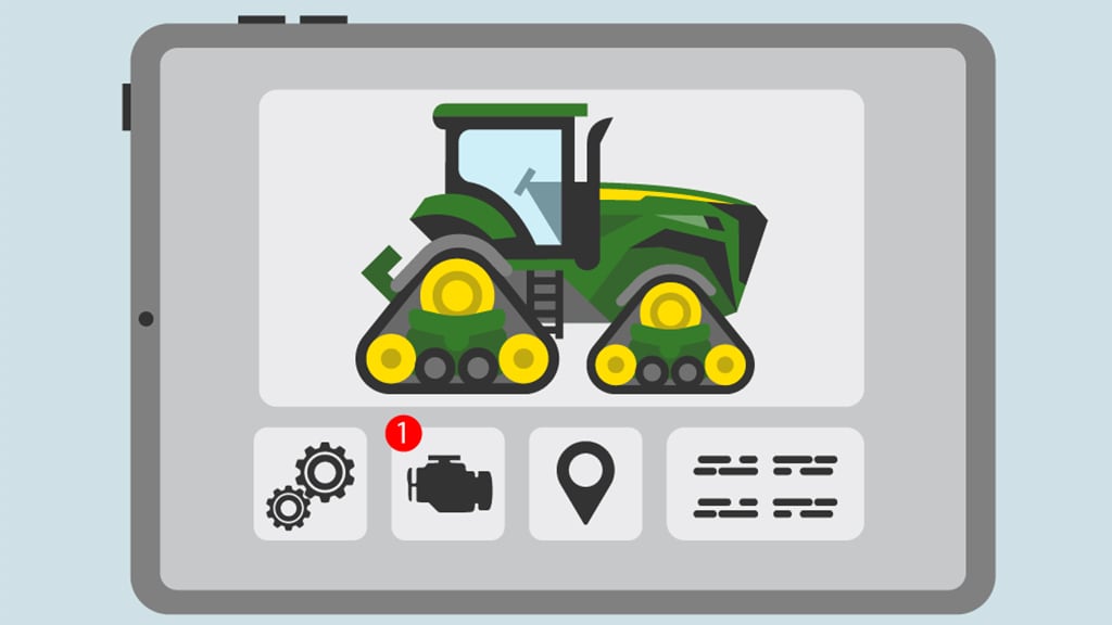 A screenshot of a computer with a tractor on it