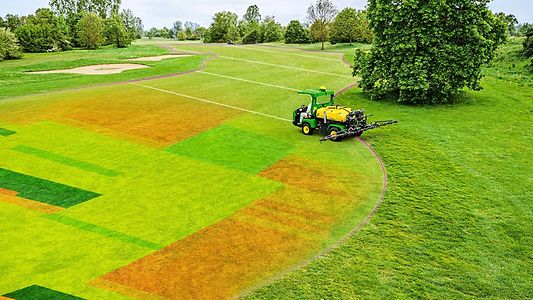 back of precision spraying gator section