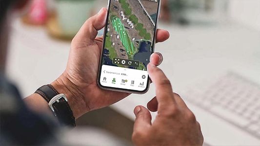 using precision turf boundaries on mobile device