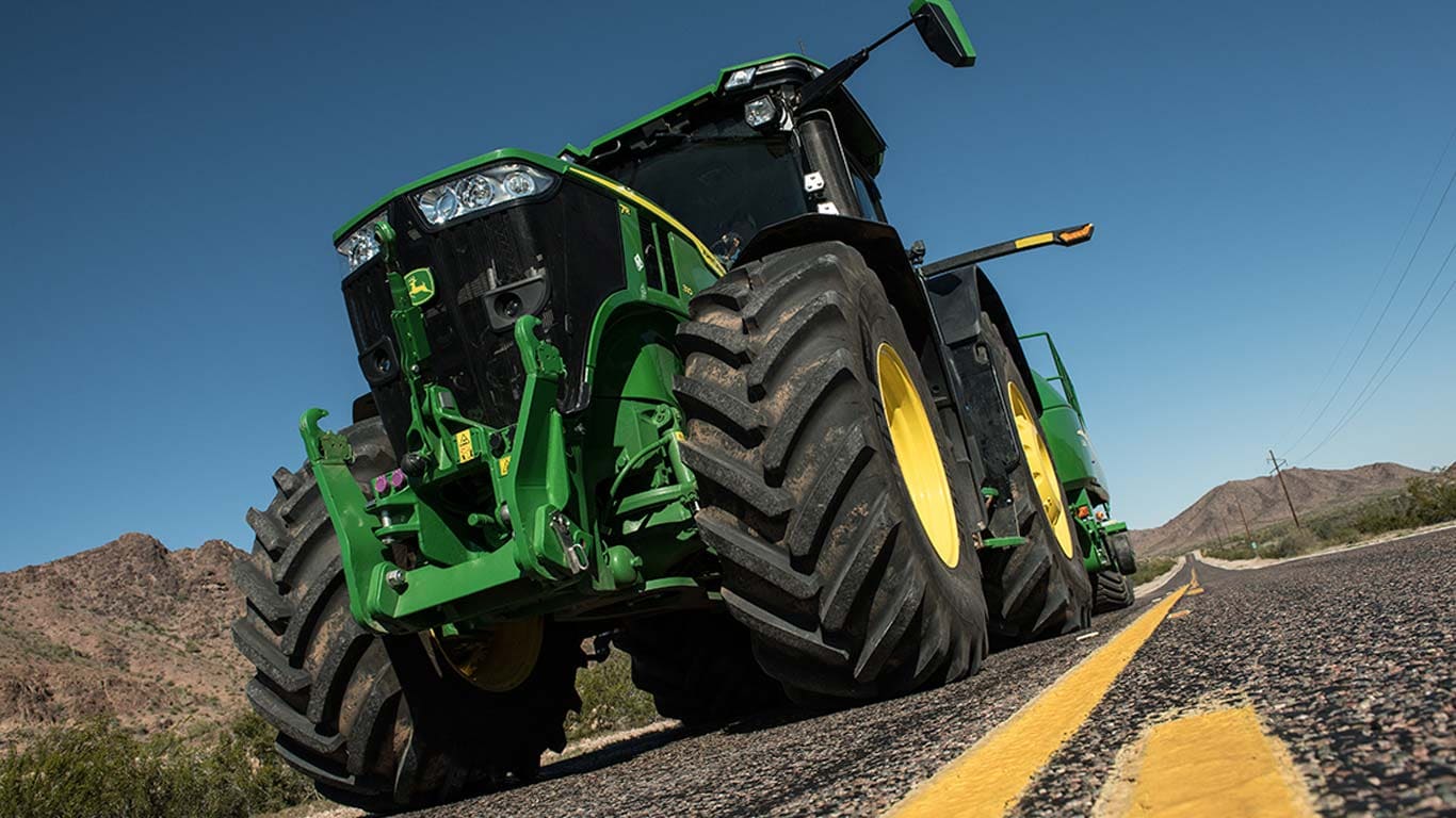 ground view of 7r tractor suspension