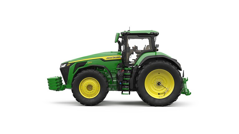 Studio image of Left facing 8R 540 Tractor