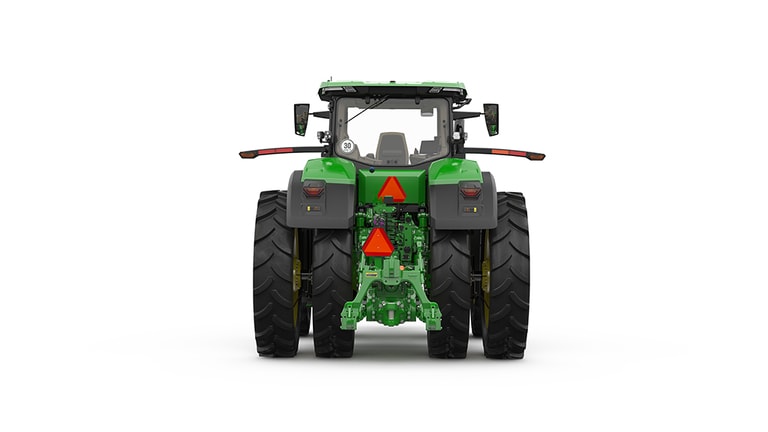 Studio image of Rear facing 8R 540 Tractor