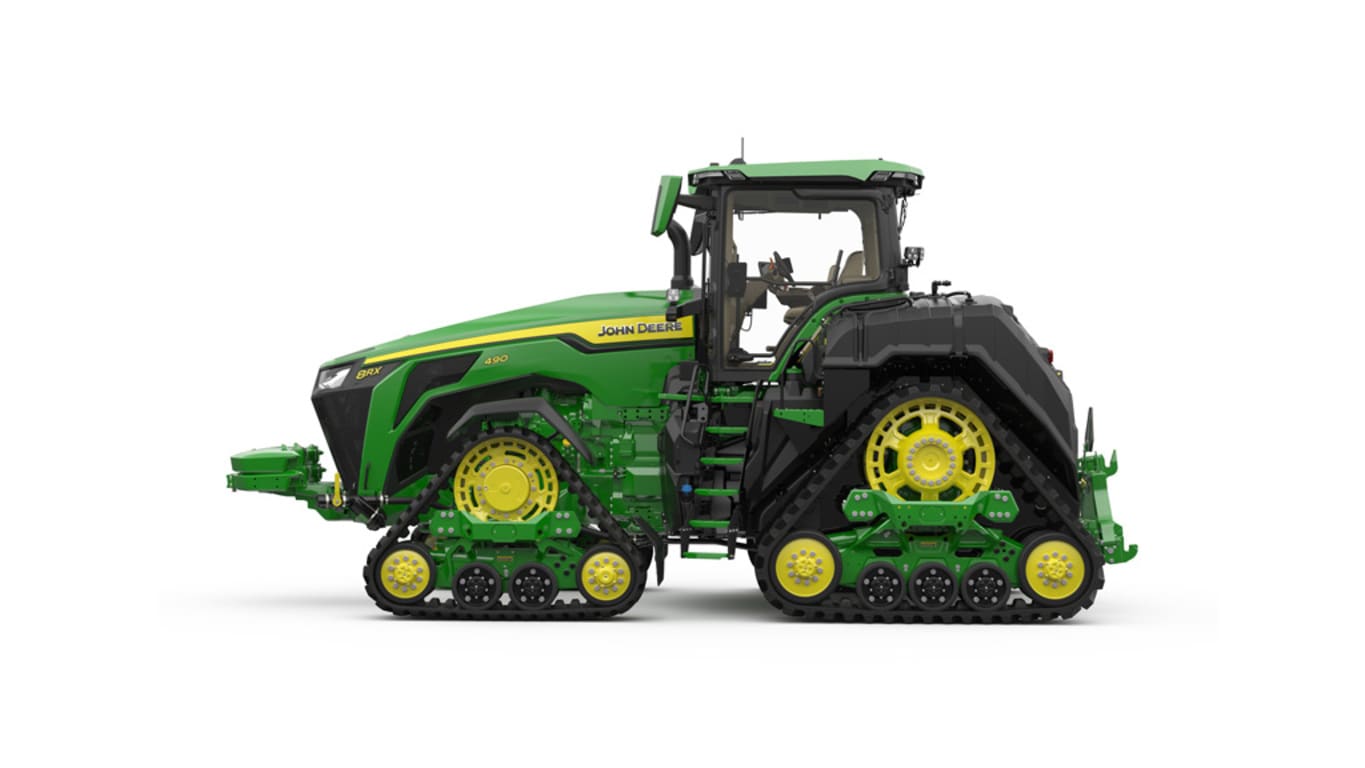 Studio image of Left facing 8RX 490 Tractor