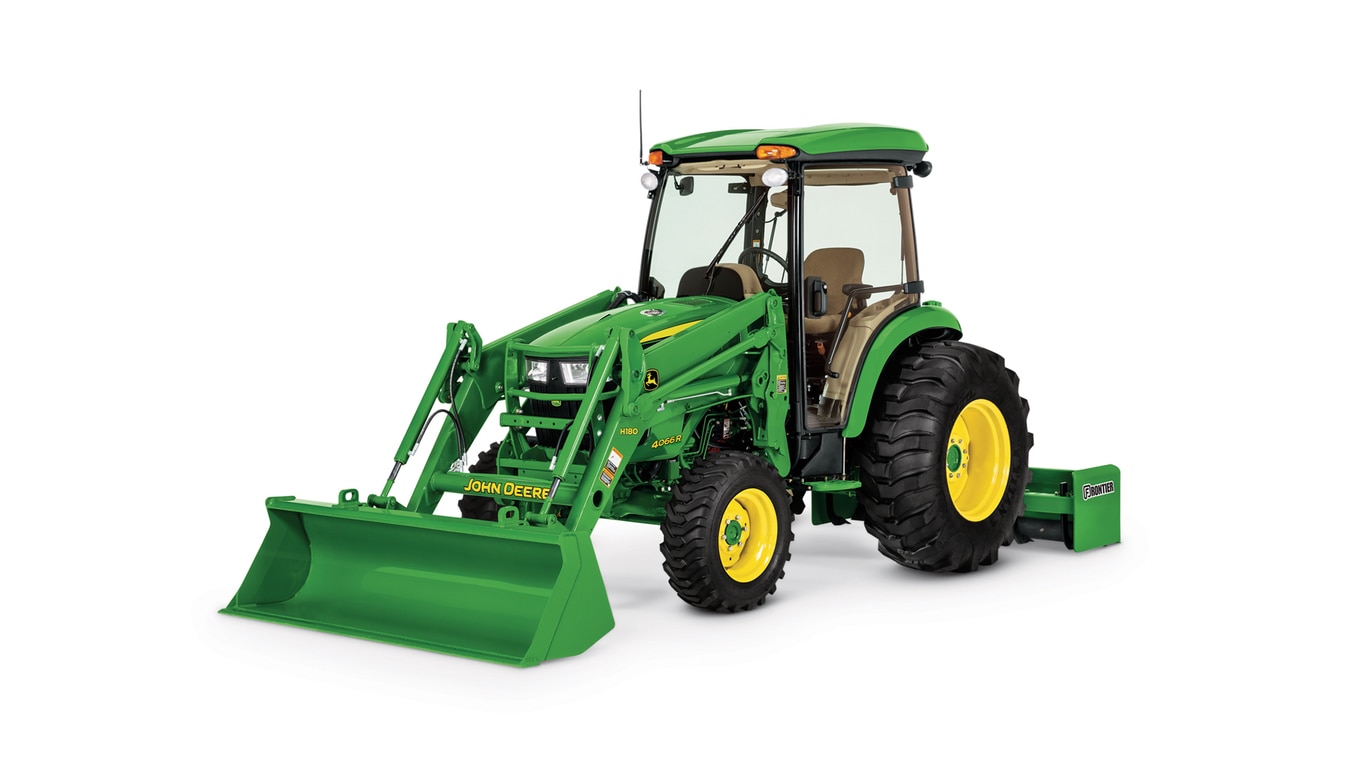 4 Series Compact Utility Tractor with font bucket and hoe